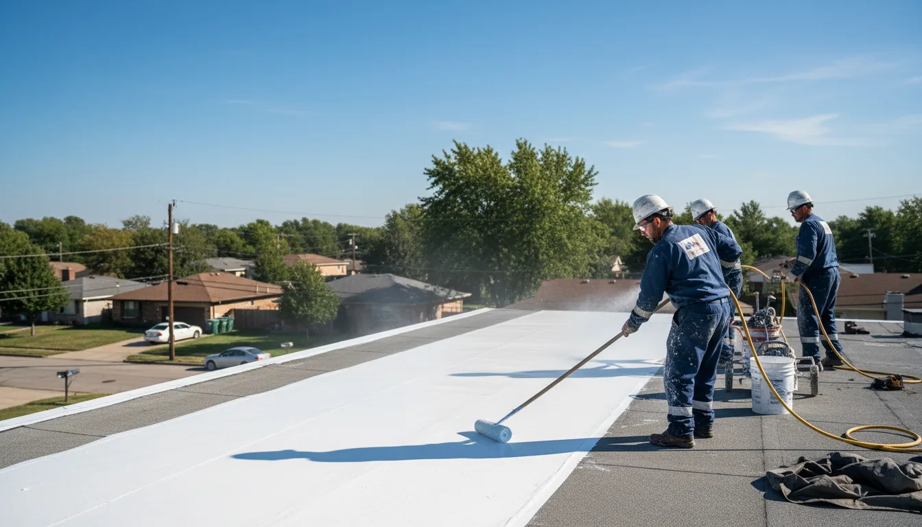 Commercial roof coating in Sebec, ME near me